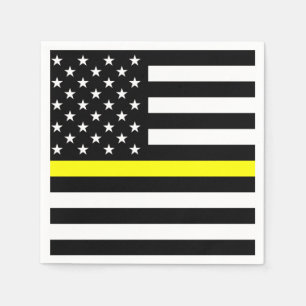 The Thin Gold Line Flag Napkin