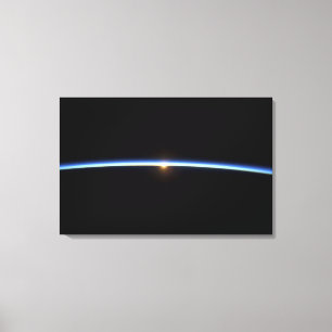 The thin line of Earth's atmosphere 2 Canvas Print