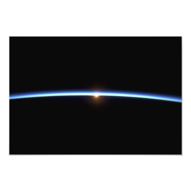 The thin line of Earth's atmosphere 2 Photo Print (Front)
