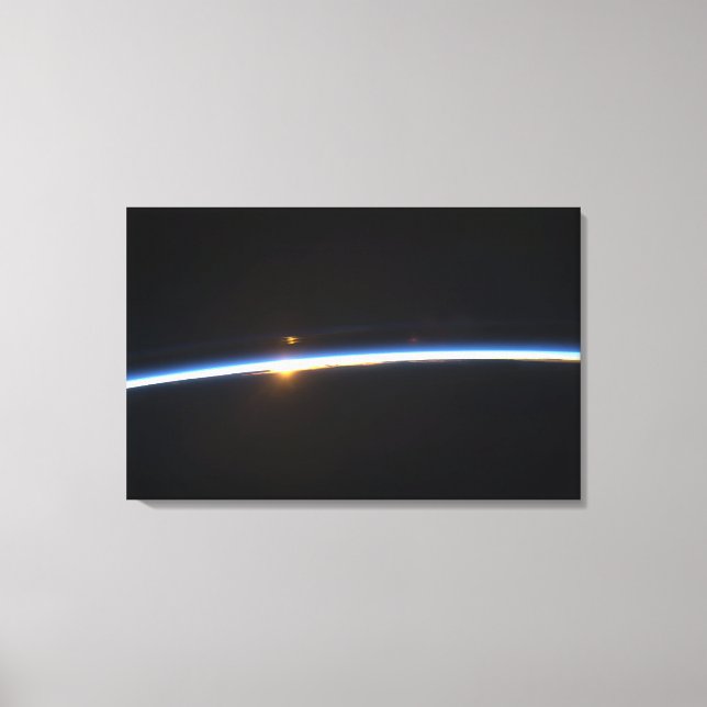 The thin line of Earth's atmosphere Canvas Print (Front)