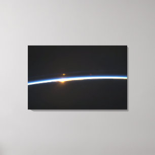 The thin line of Earth's atmosphere Canvas Print