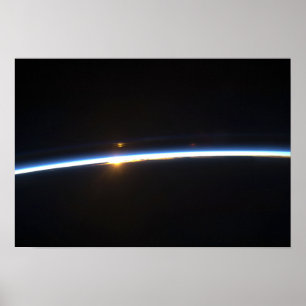 The thin line of Earth's atmosphere Poster