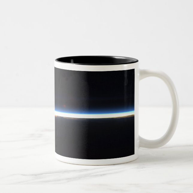 The thin line of Earth's atmosphere Two-Tone Coffee Mug (Right)