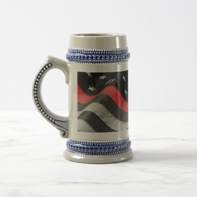 The Thin  Red Line Beer Stein (Left)