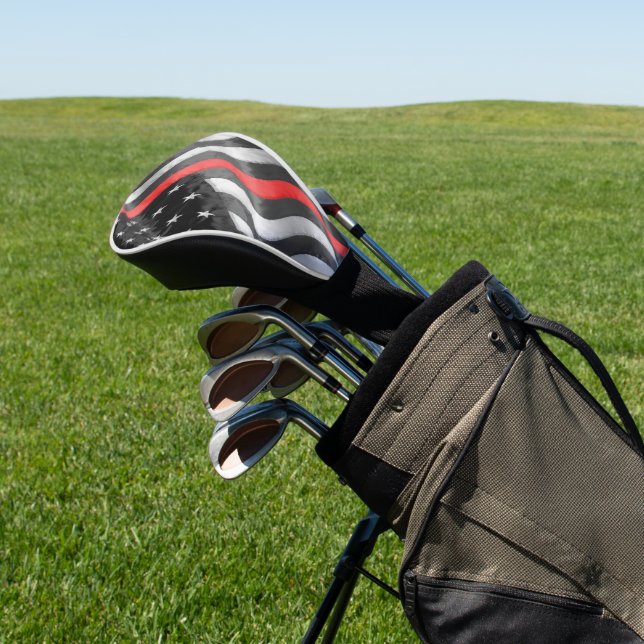 The Thin  Red Line Golf Head Cover (In Situ)