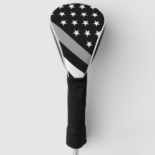 The Thin Silver Line Flag Golf Head Cover
