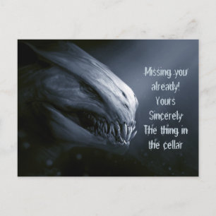 The Thing in the Celler Post Card