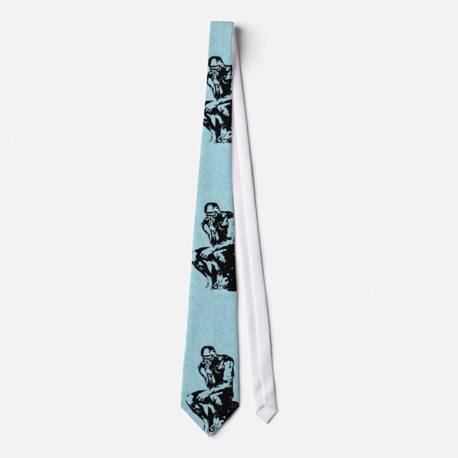 The Thinker by Auguste Rodin - Tie (Front)