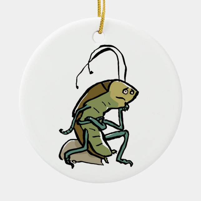 the thinker ceramic ornament (Front)