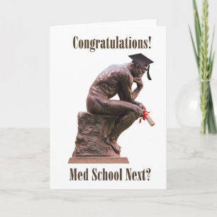 The Thinker Graduation Card