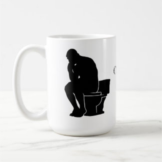 The Thinker on the Throne Coffee Mug