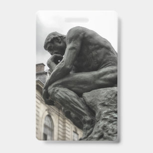 The Thinker Rodin Paris Sculpture Badge