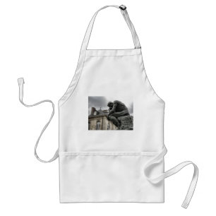 The Thinker Rodin Paris Sculpture Standard Apron