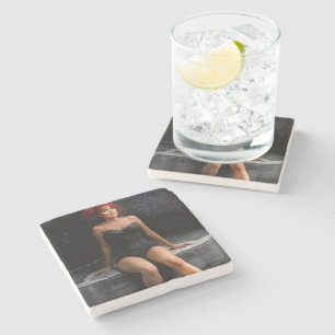 The Thinking Room stone coaster