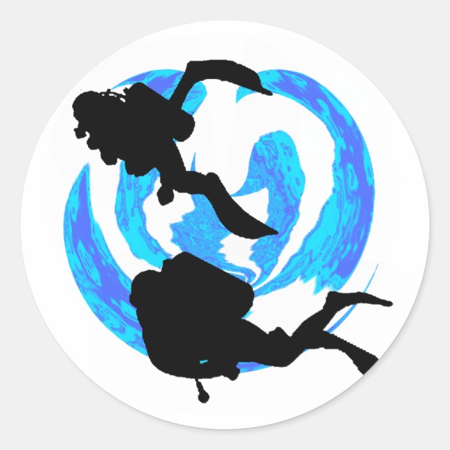 THE THIRD DIVE CLASSIC ROUND STICKER (Front)