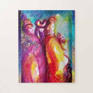 THE THIRD MASK / Venetian Carnival Masquerade Ball Jigsaw Puzzle