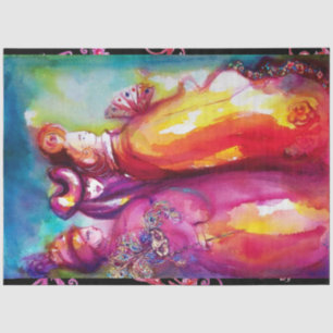 THE THIRD MASK / Venetian Carnival Masquerade Ball Tissue Paper