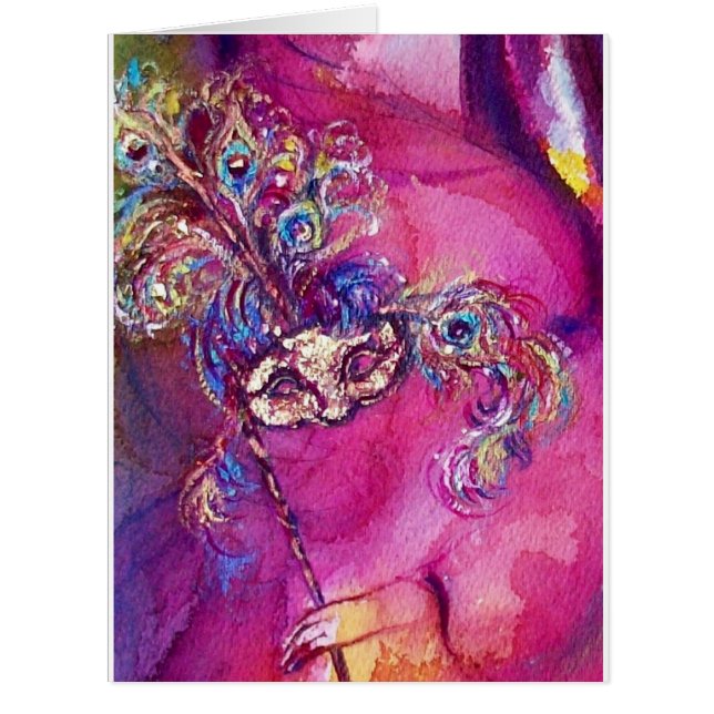 THE THIRD MASK  / VENETIAN MASQUREADE,pink purple (Front)