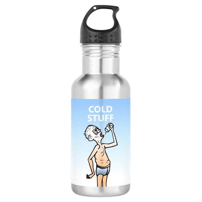 The Thirsty Man 532 Ml Water Bottle (Front)