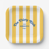 The Thirty Club Beach Cabana Stripe 30th Birthday 