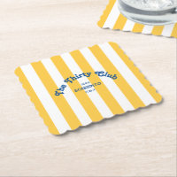 The Thirty Club Yellow Beach Stripe 30th Birthday