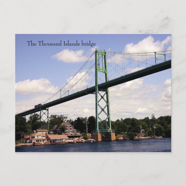 The thousand islands bridge postcard (Front)