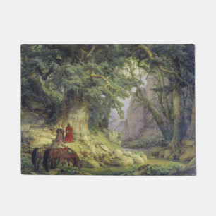 The Thousand-Year Oak Tree (by Karl Lessing) Doormat
