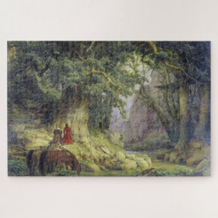 The Thousand-Year Oak Tree (by Karl Lessing) Jigsaw Puzzle