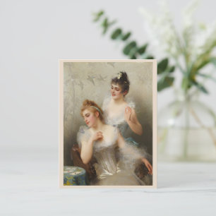 The Three Aces by Vittorio Matteo Corcos Postcard