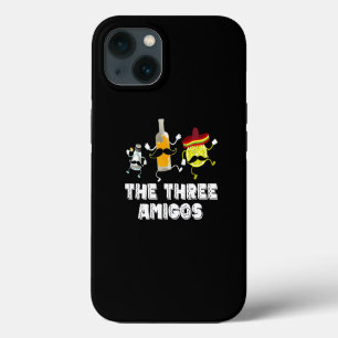 The Three Amigos Cinco De Mayo. Cute Lemon Bottle iPhone 13 Case