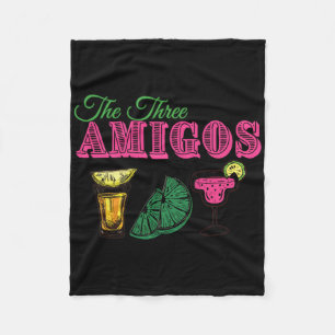 The Three Amigos Funny Cinco De Mayo Fleece Blanket