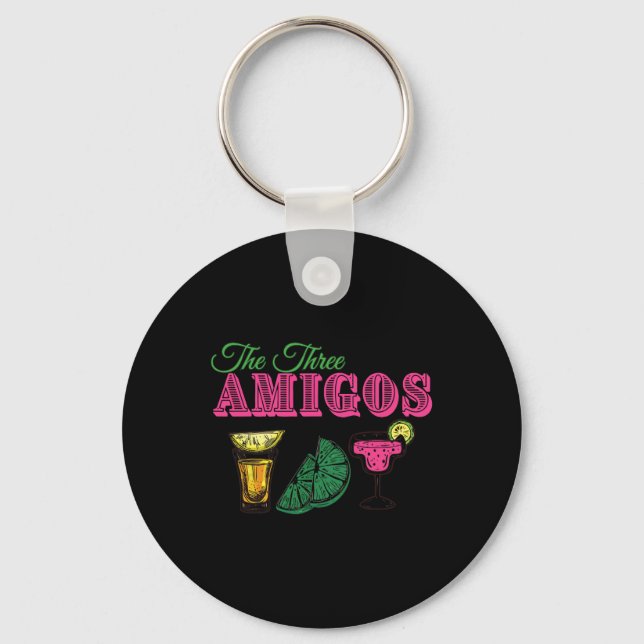 The Three Amigos Funny Cinco De Mayo  Keychain (Front)