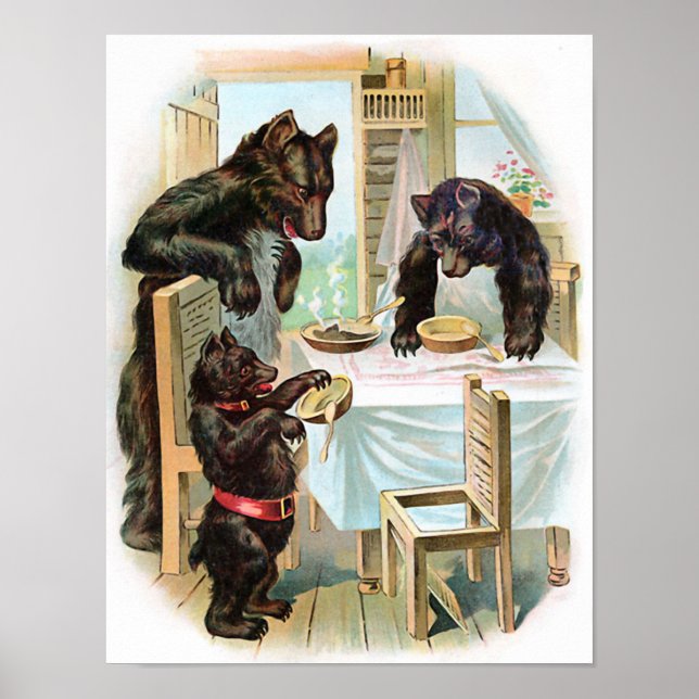 "The Three Bears" Vintage Poster (Front)
