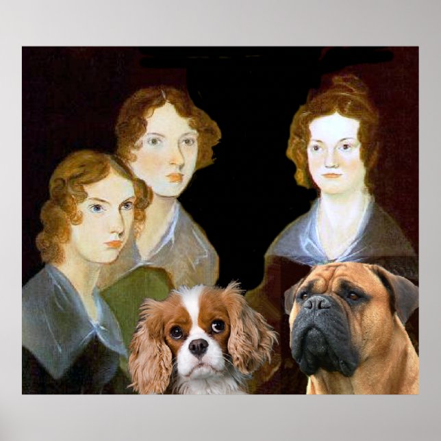 The Three Bronte girls and Keeper and Flossy Poster (Front)