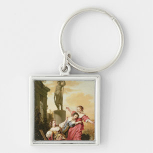 The Three Daughters of Cecrops Keychain