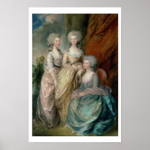 The three eldest daughters of George III: Princess Poster