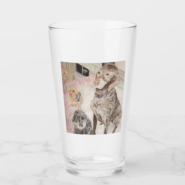 The Three Friends Glass (Front)