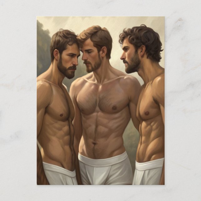 The Three Graces: A Quiet Encounter Postcard (Front)