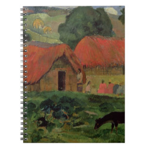 The Three Huts, Tahiti, 1891-92 (oil on canvas) Notebook