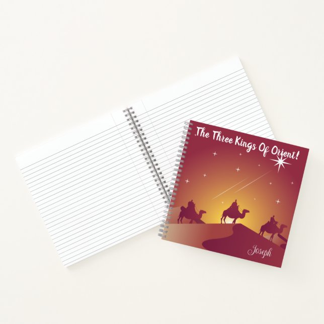 The Three Kings of Orient Christmas theme Notebook (Inside)