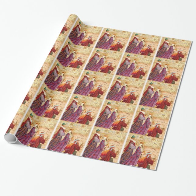 The Three kings Wrapping Paper (Unrolled)