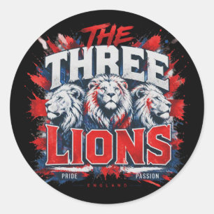 the Three Lions - England national team nickname Classic Round Sticker