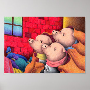 The Three Little Pigs. Poster