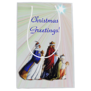 The Three Magi Bearing gifts Medium Gift Bag