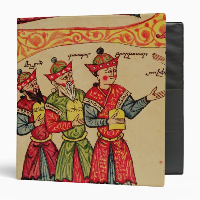 The Three Magi, detail from the Nativity Binder (Front/Inside)