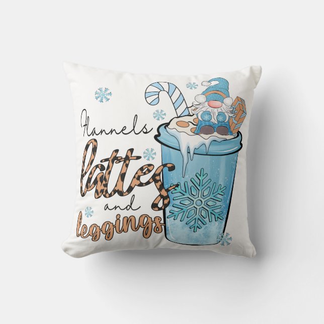 The Three Most Important Things in Winter Throw Pillow (Front)