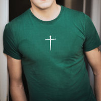 The Three Nails White Cross Minimalist Green