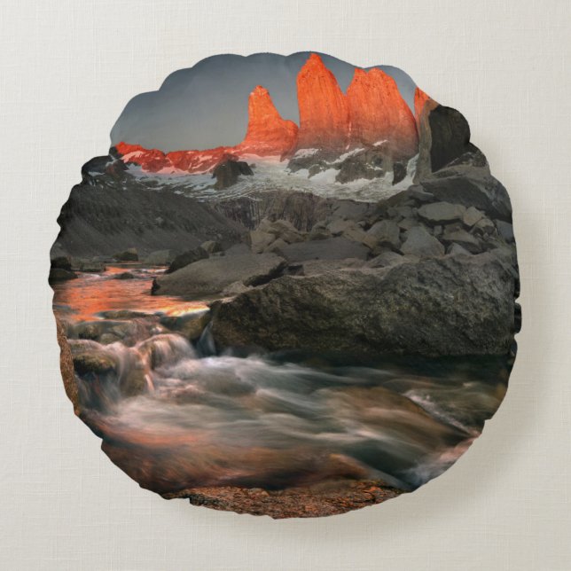 The Three Towers Round Pillow (Front)