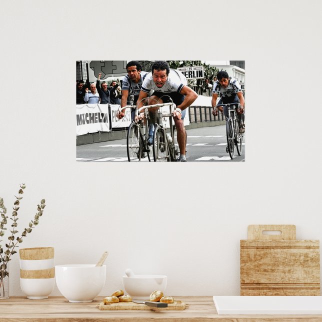 The Three-Way Sprint Paris–Roubaix 1981 Poster (Kitchen)