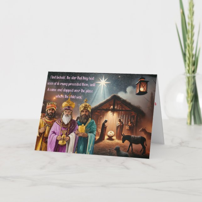 The Three Wise Men Design Thank You Card (Front)
